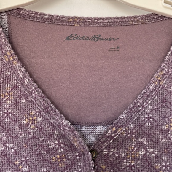 Eddie Bauer Womens M waffle top - like new - Picture 2 of 7